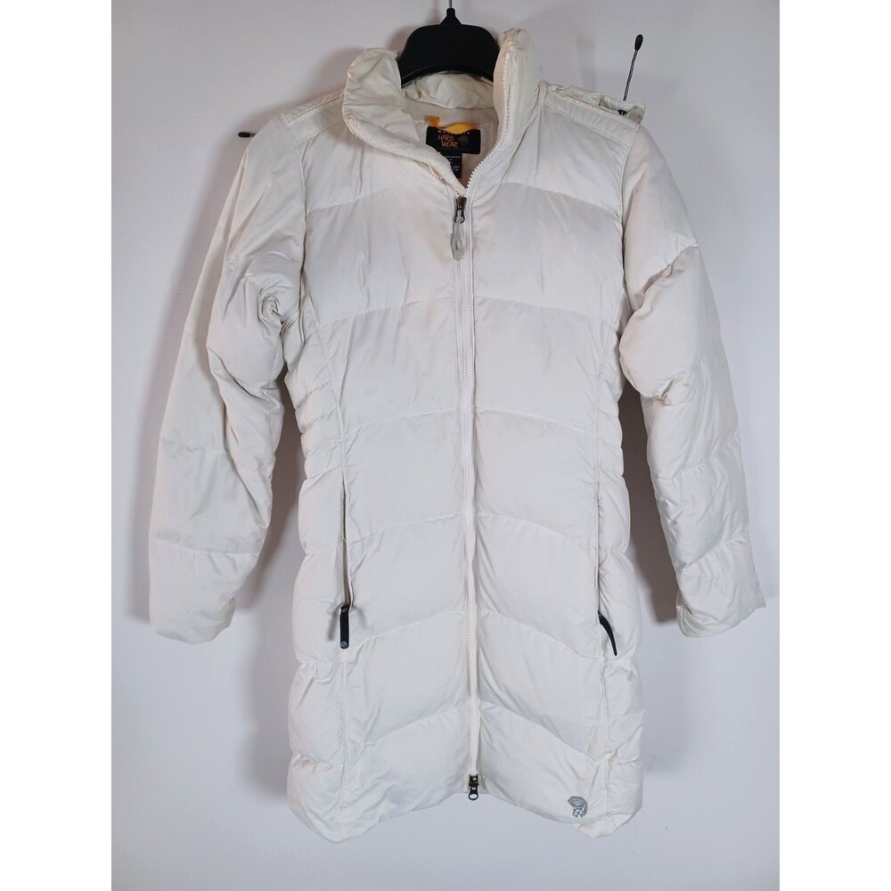 Mountain Hardwear Downtown Womens XS Cream Color Down‎ Parka Puffer Jacket
